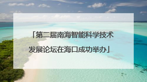 第二届南海智能科学技术发展论坛在海口成功举办